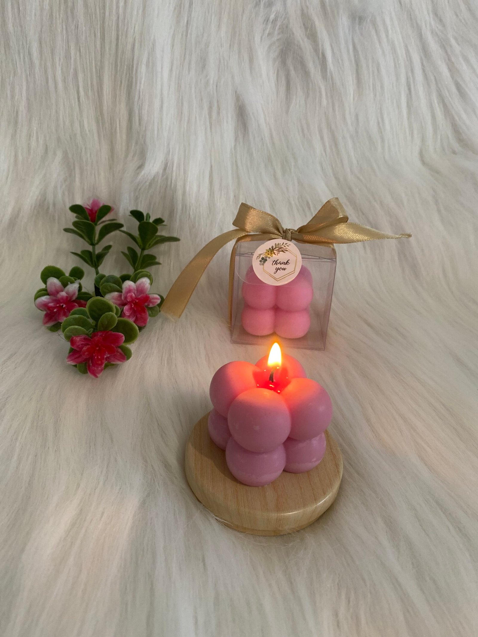 Bougie parfumée petit bubble - Senteur Lavande – Image 2