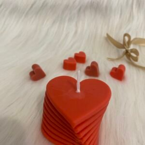 Bougie parfumée Coeur – Senteur Fruits Rouges