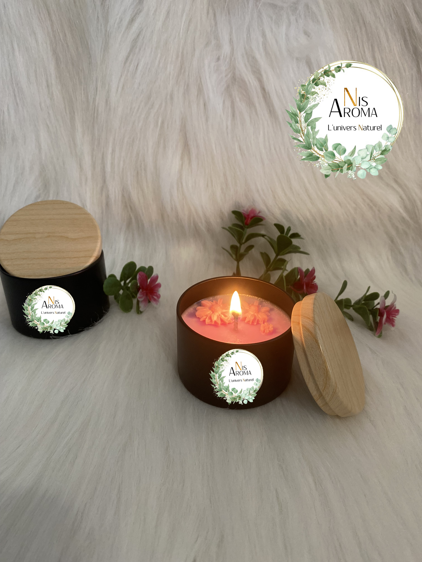 Bougie parfumée - Senteur Lilas