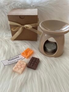 Coffret fondant et brule parfum marron
