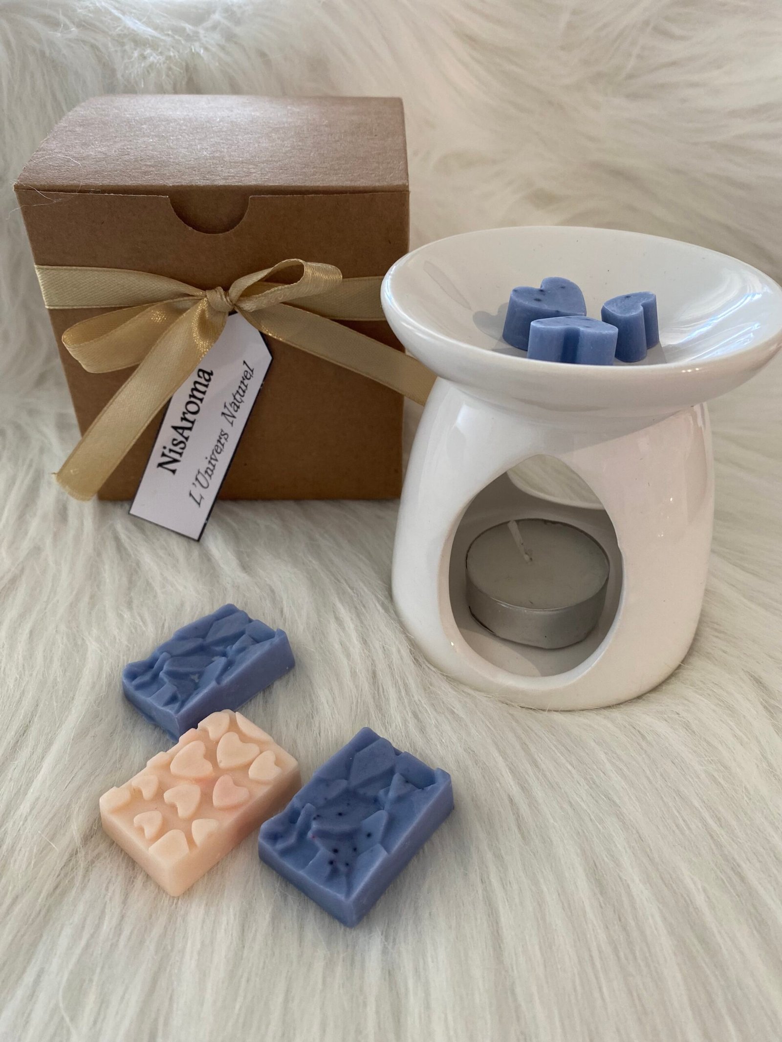 Coffret fondant et brule parfum blanc – Image 3